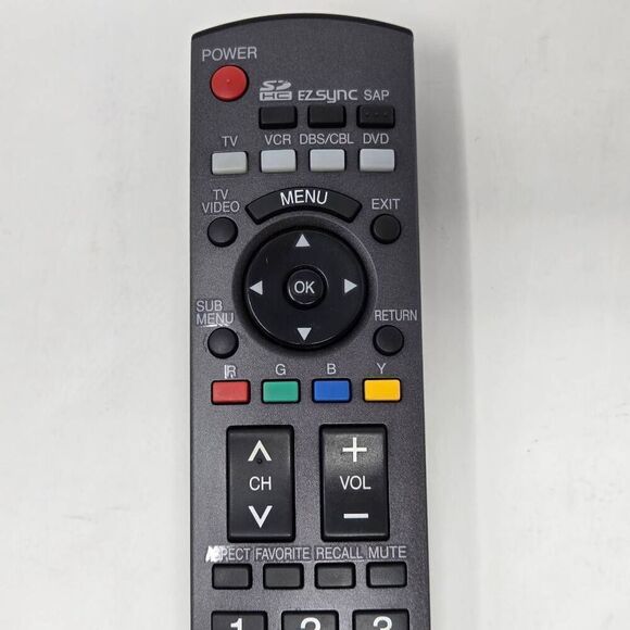 GENUINE PANASONIC N2QAYB000100 LCD TV REMOTE CONTROL PT-50LCZ70 TH-42PC77U - Picture 2 of 4